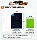 MotorNest 1200 GSM Premium Microfiber Car Drying Towel (40×60 cm) + Free 350 GSM Microfiber Cloth